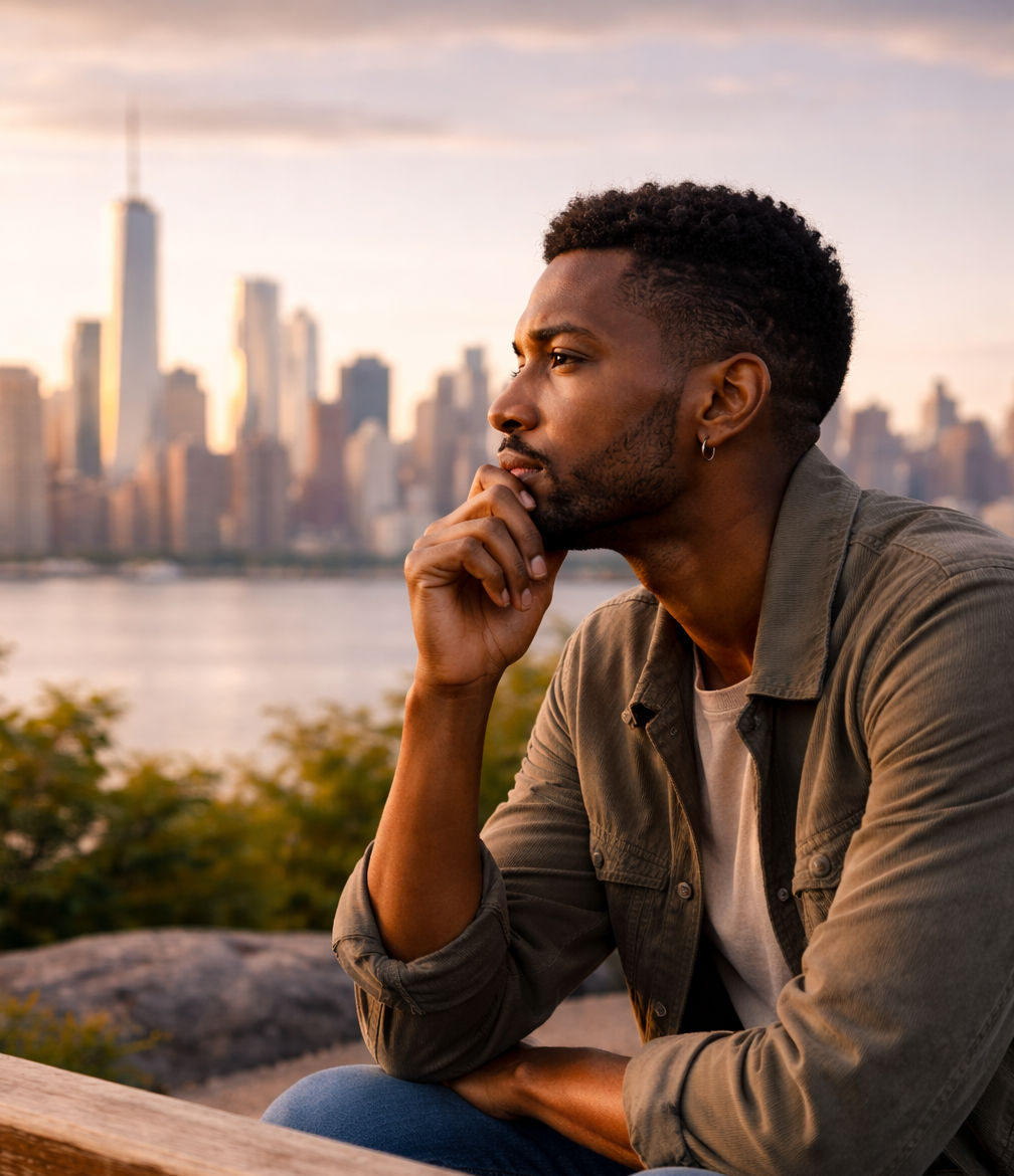 A man curious about meaningful connections